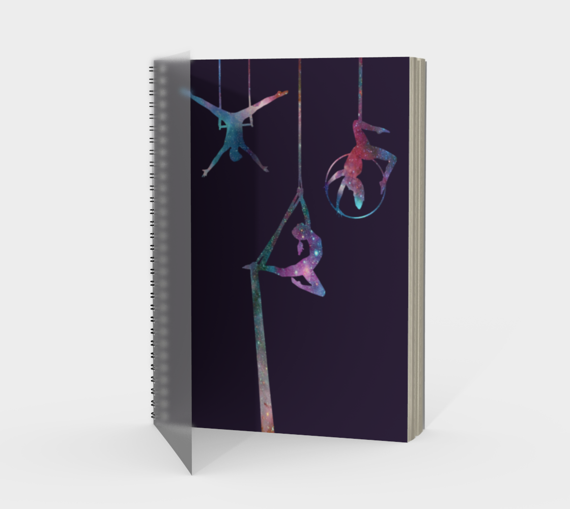 Aerial Stars Spiral Notebook Dark Lilac preview