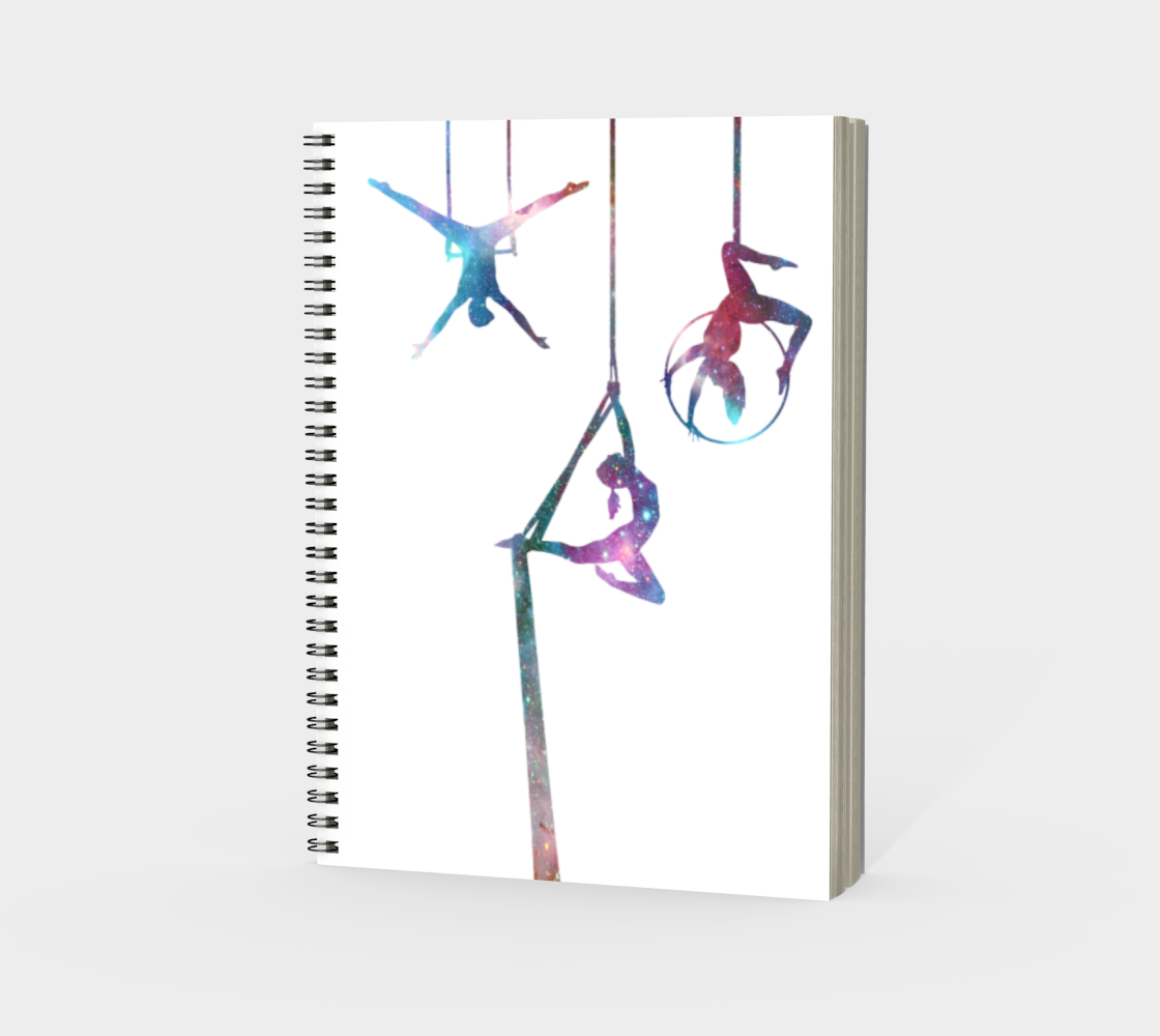 Aerial Stars Spiral Notebook White preview #3