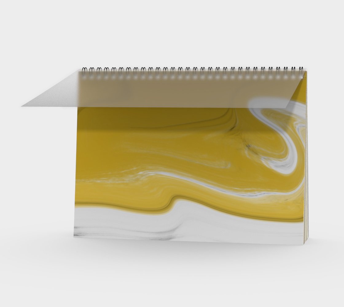 Liquid Black Gold Spiral Notebook preview #1