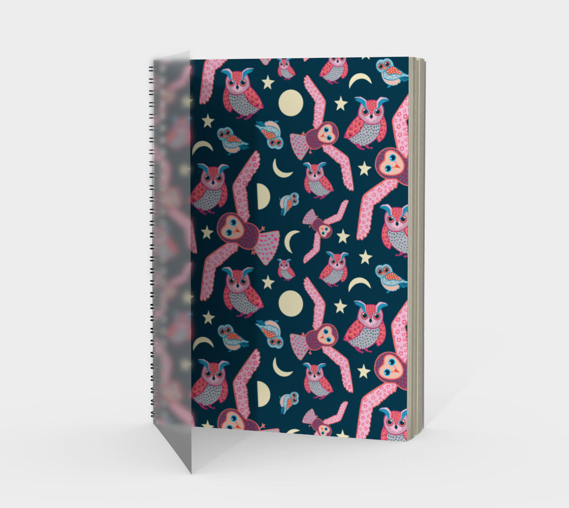 Night Owls Spiral Notebook preview