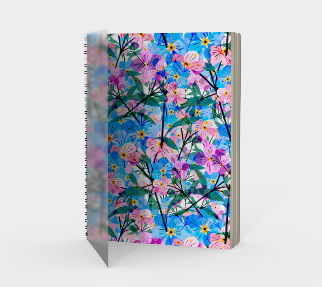 Forget-me-not Spiral Notebook preview