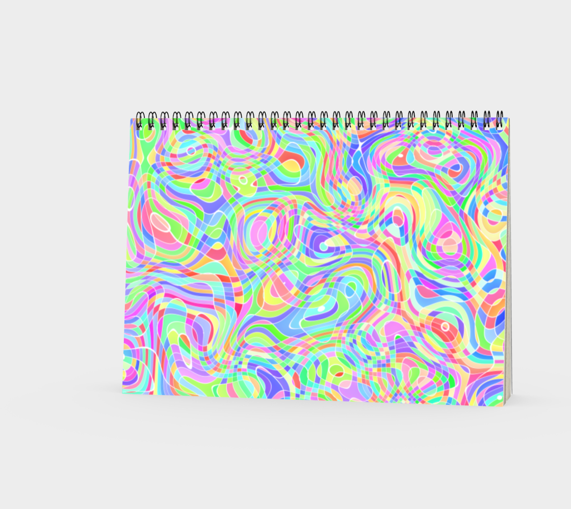 Colorful Swirly Trippy Rainbow Ripples preview #3