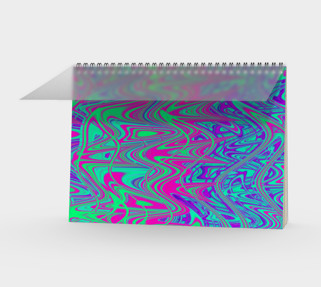 Vibrant Trippy Wavy Neon Squiggles preview