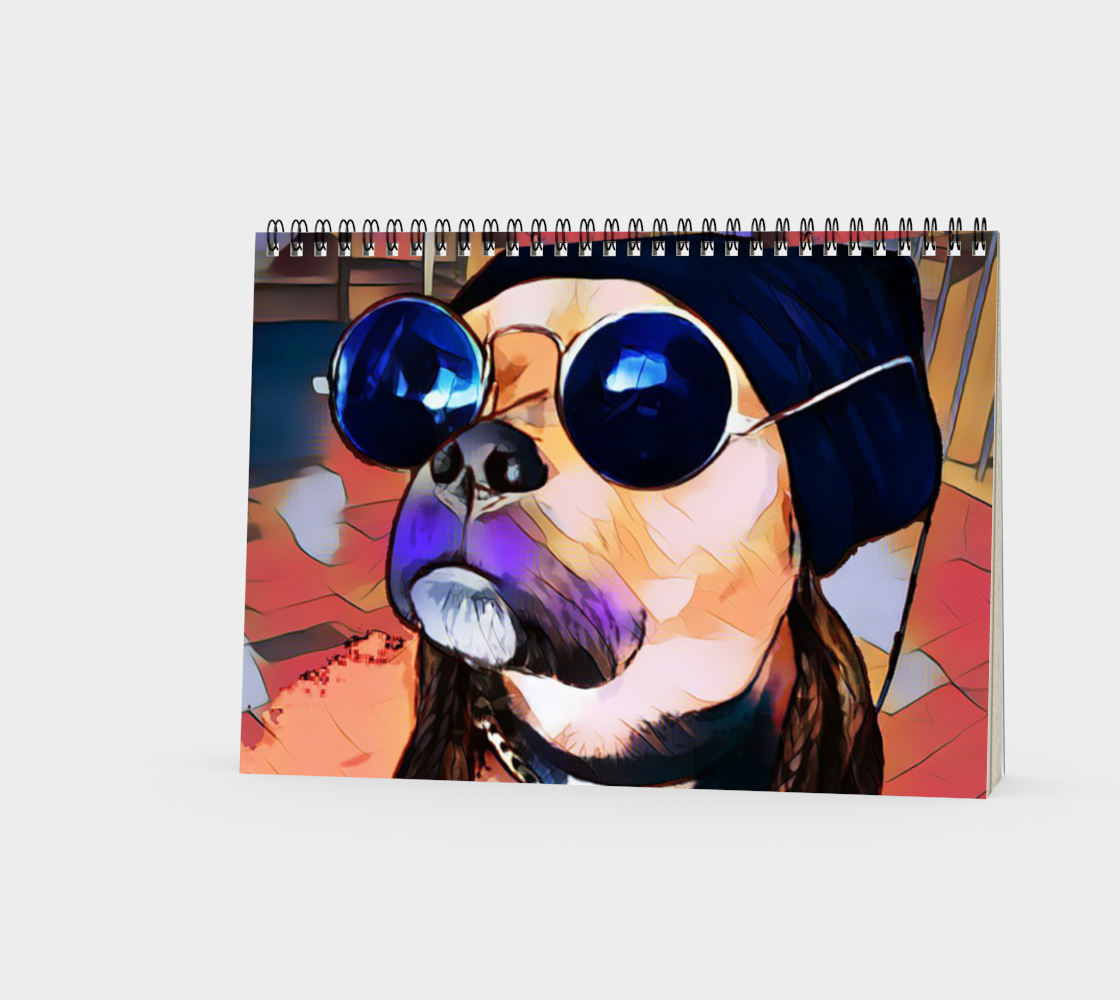 Dog in pop art, mix in abstraction preview #3
