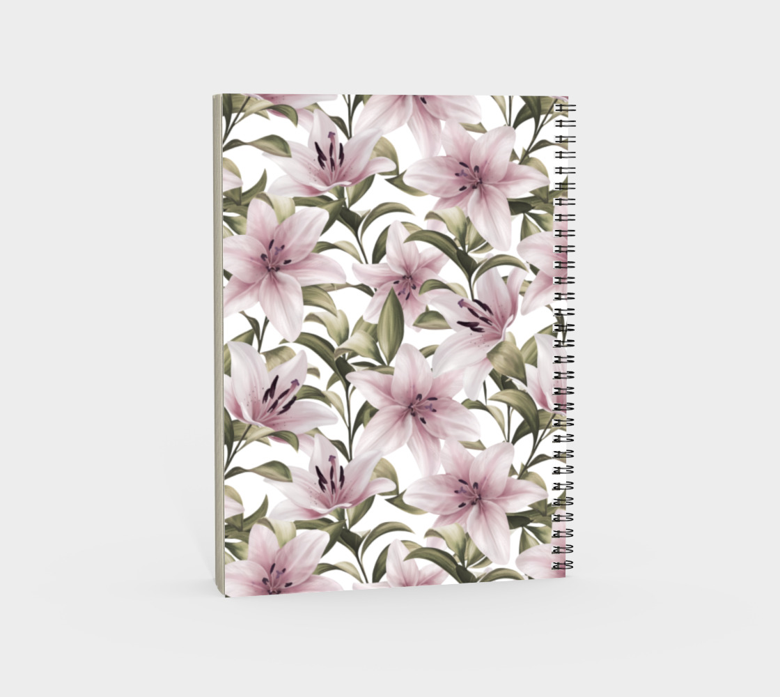 Lily flowers. Floral pattern Miniature #5