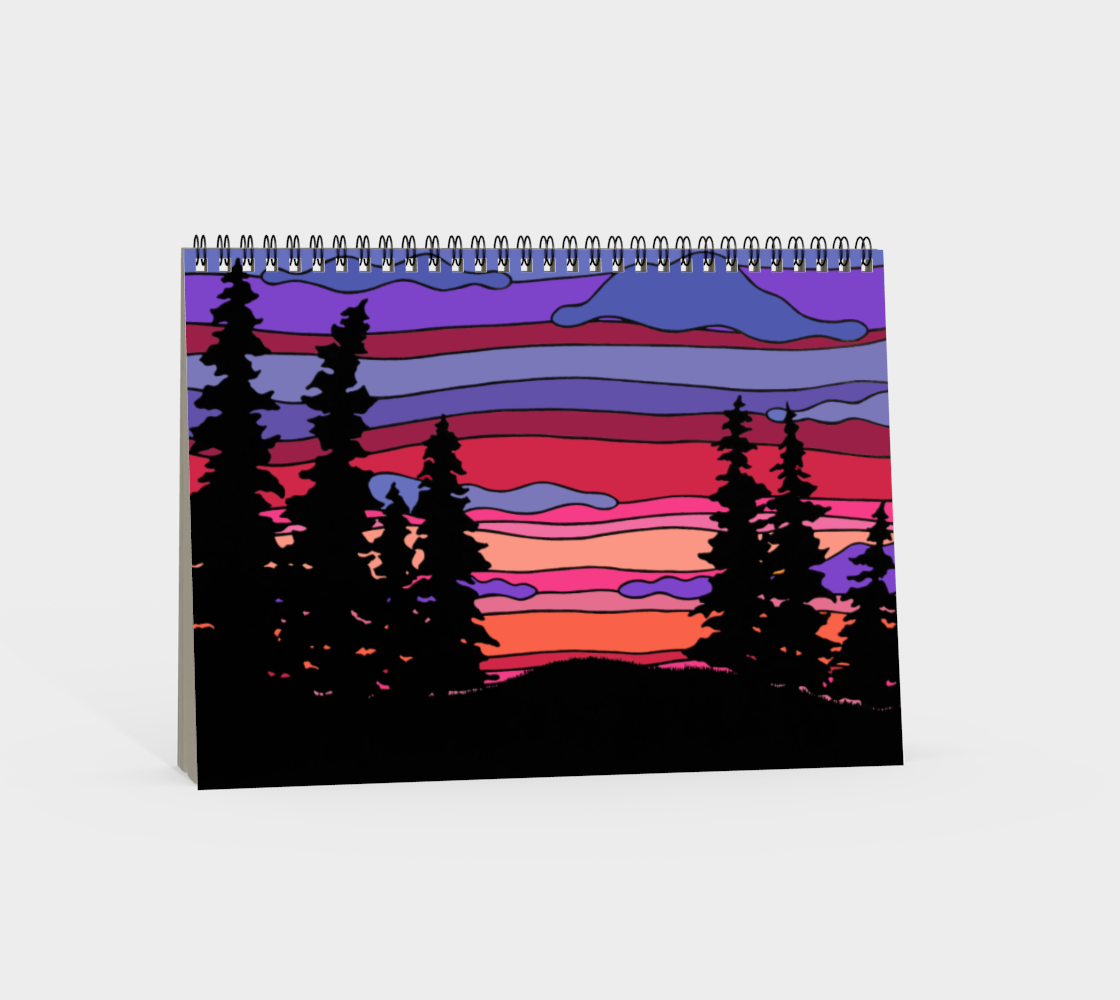 Pink and Purple Pine Sunset preview #4