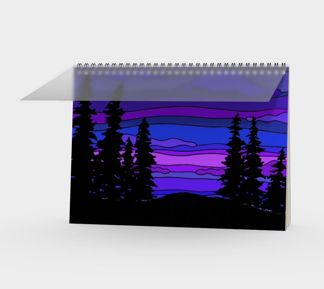 Purple Pine Sunset 3D preview