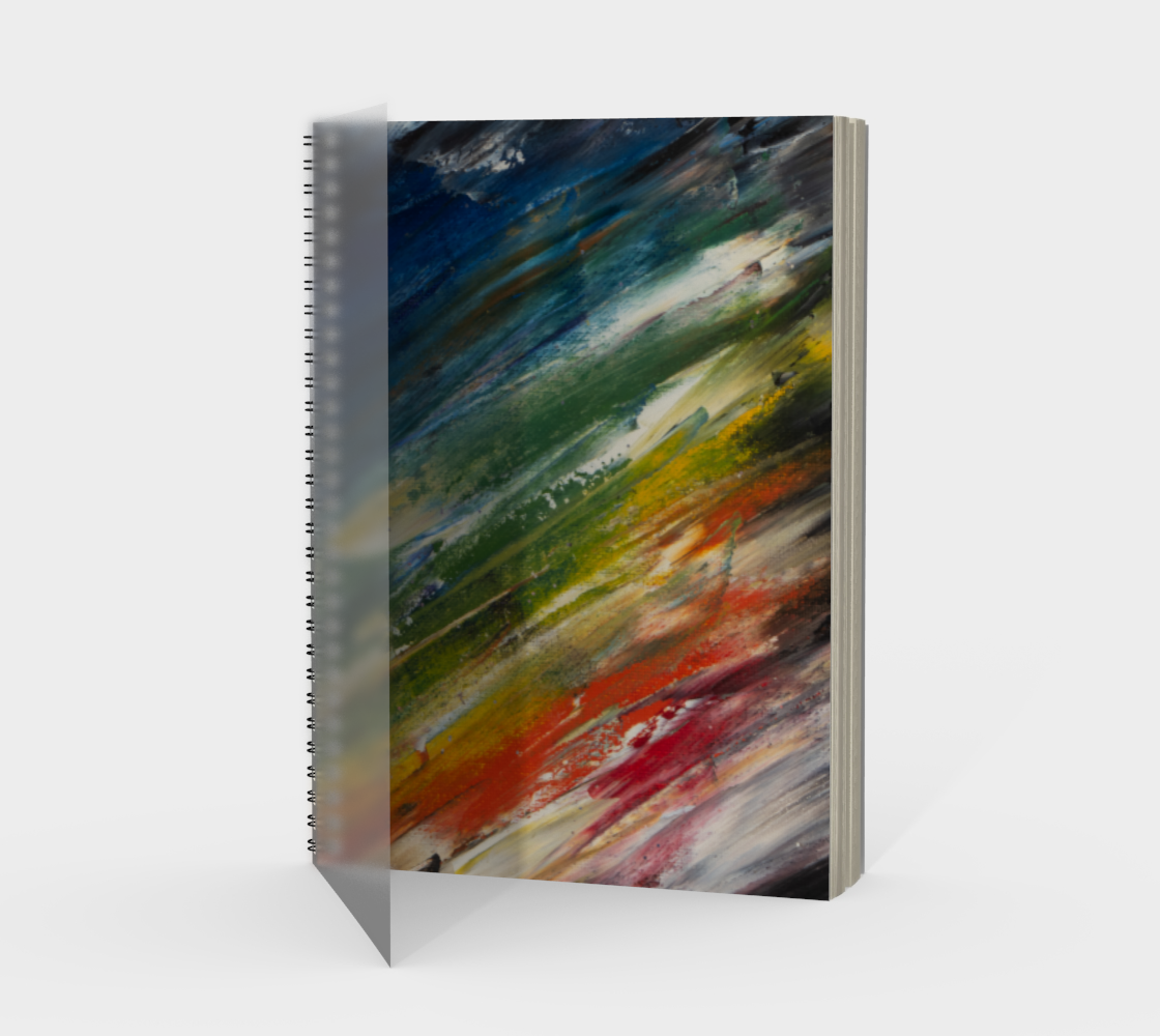 Rainbow starscape notebook preview #1