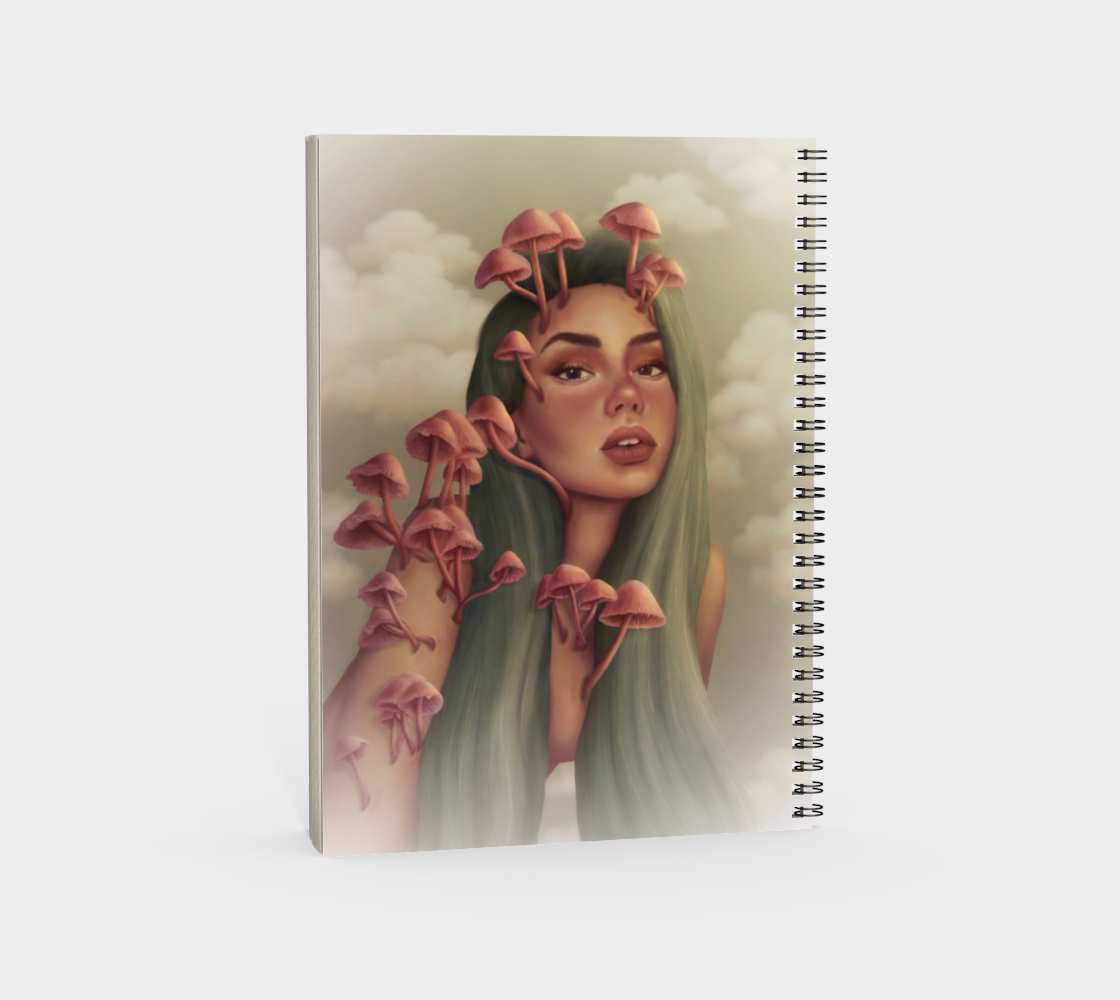 Mushrooms Spiral Notebook preview #4