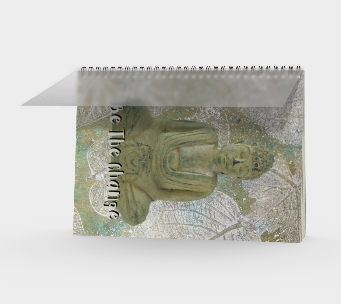 Leaf Buddha Be The Change Notebook preview