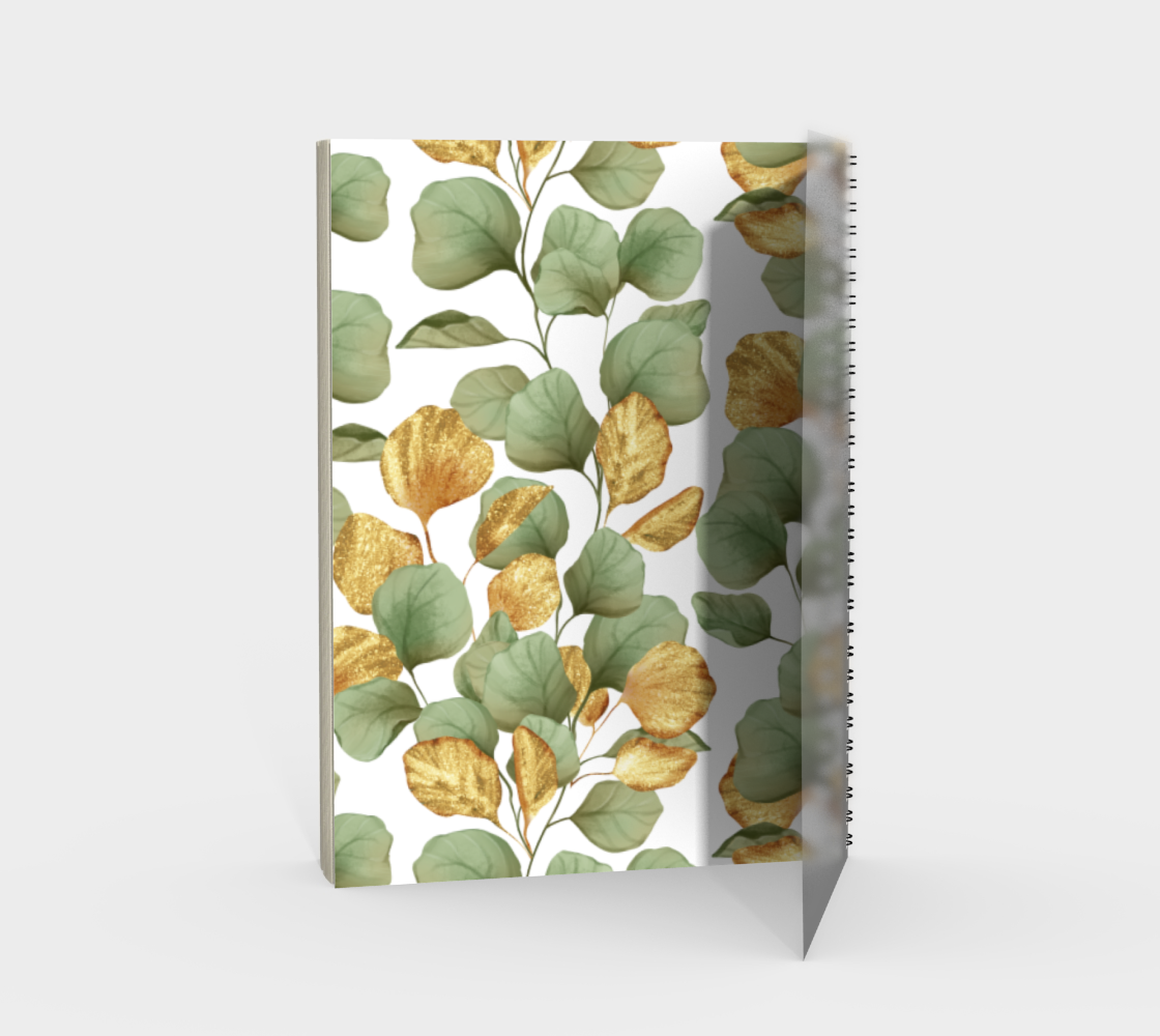 Green and gold leaves.  Pattern thumbnail #3