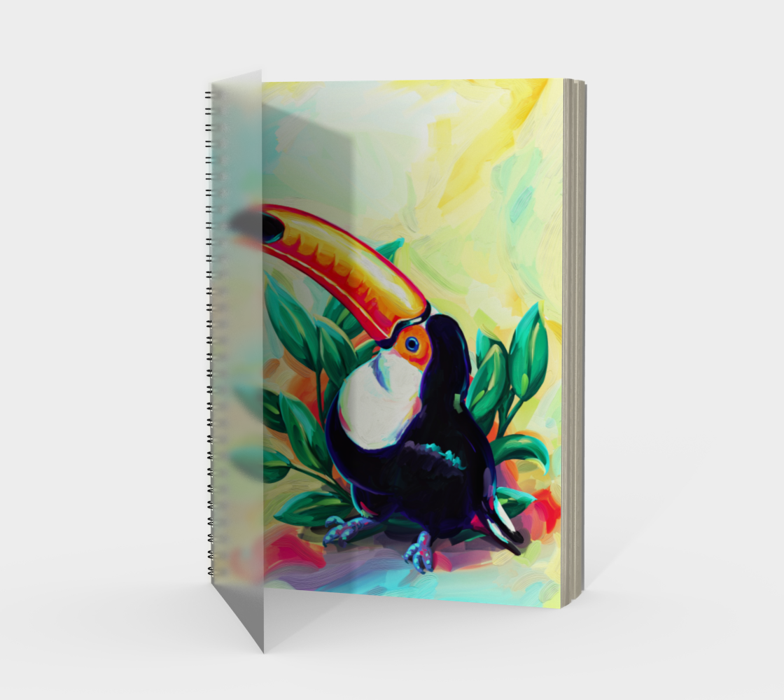 Toucan Spiral Notebook  3D preview