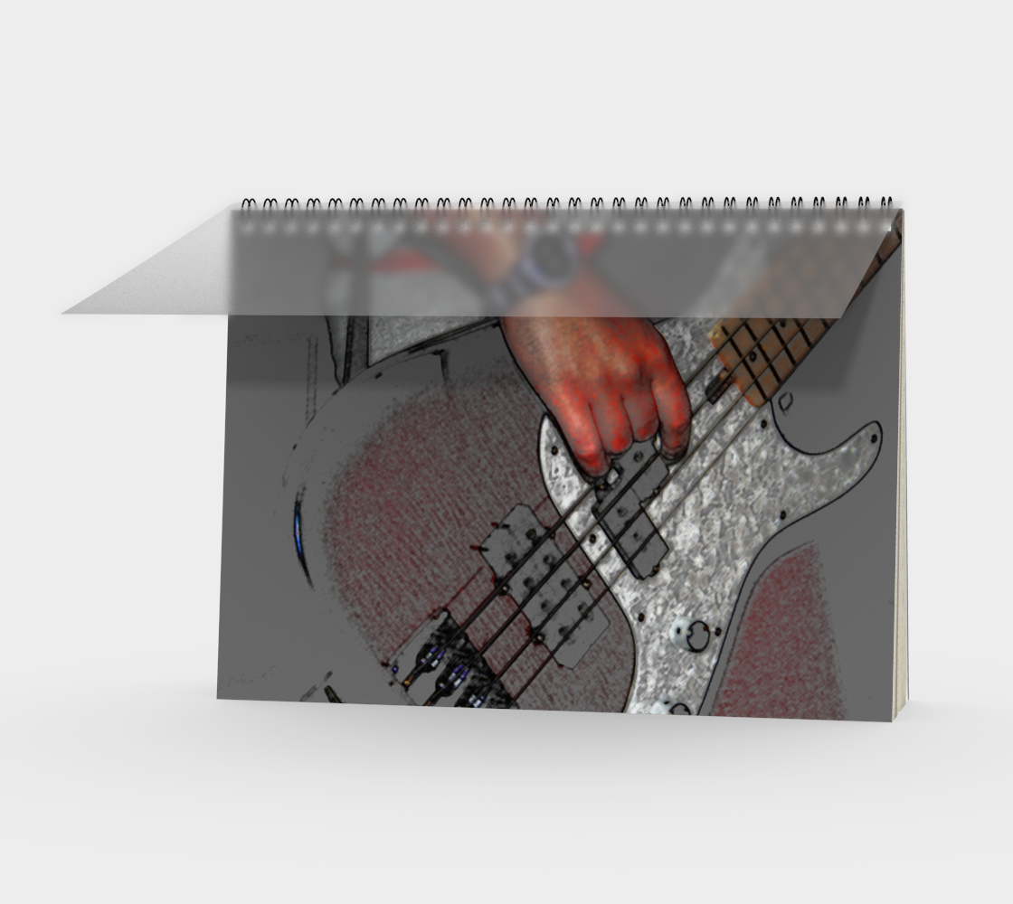 Bass 4 Spiral Notebook preview