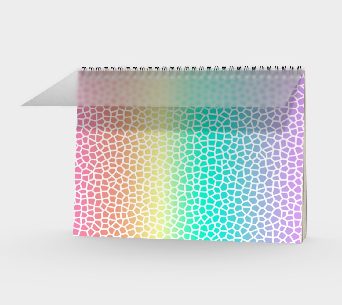 Pastel Rainbow Mosaic Spiral Notebook -PRIDE, LGBTQIA preview