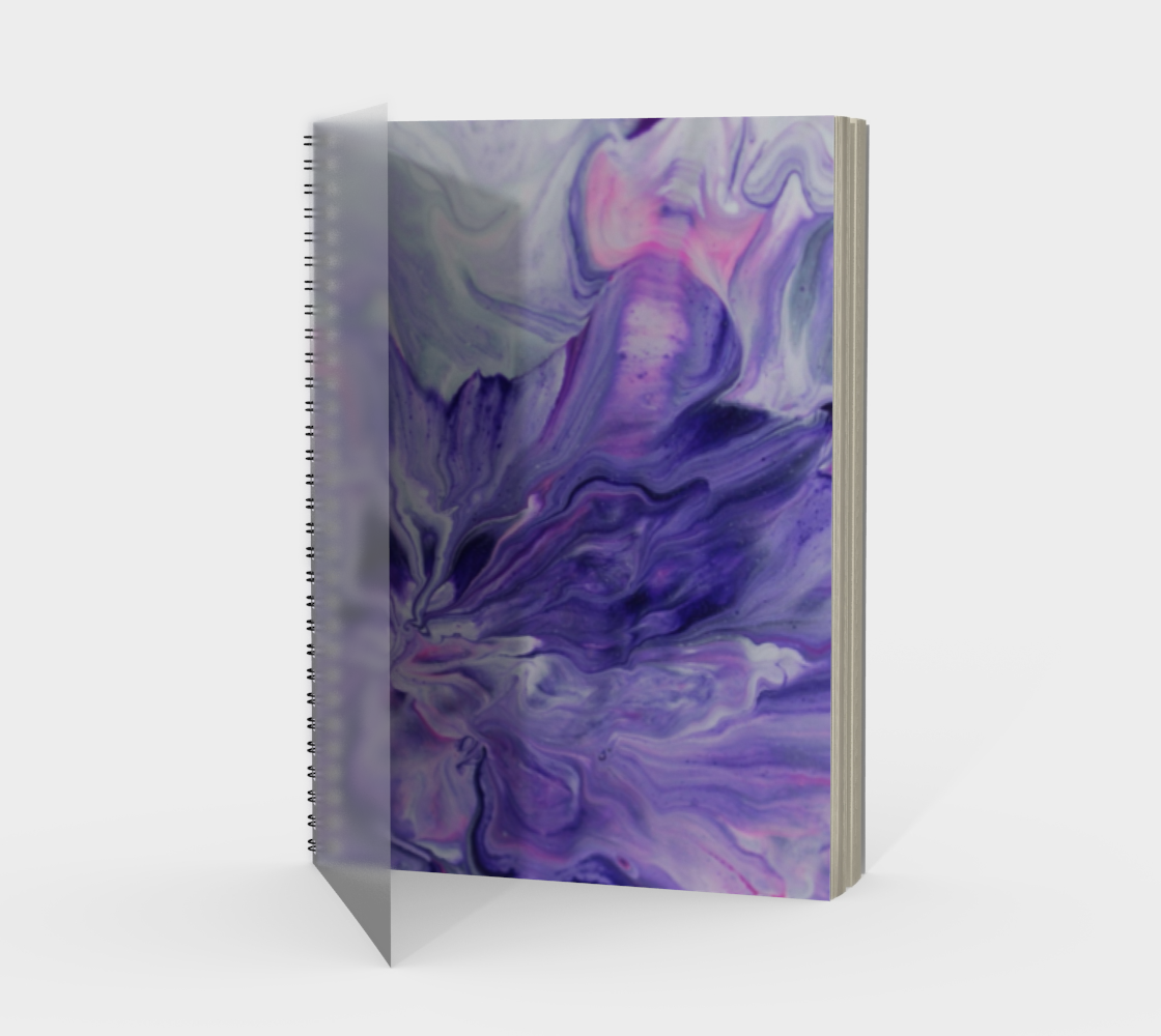 Purple Bliss - Spiral Notebook Portrait preview
