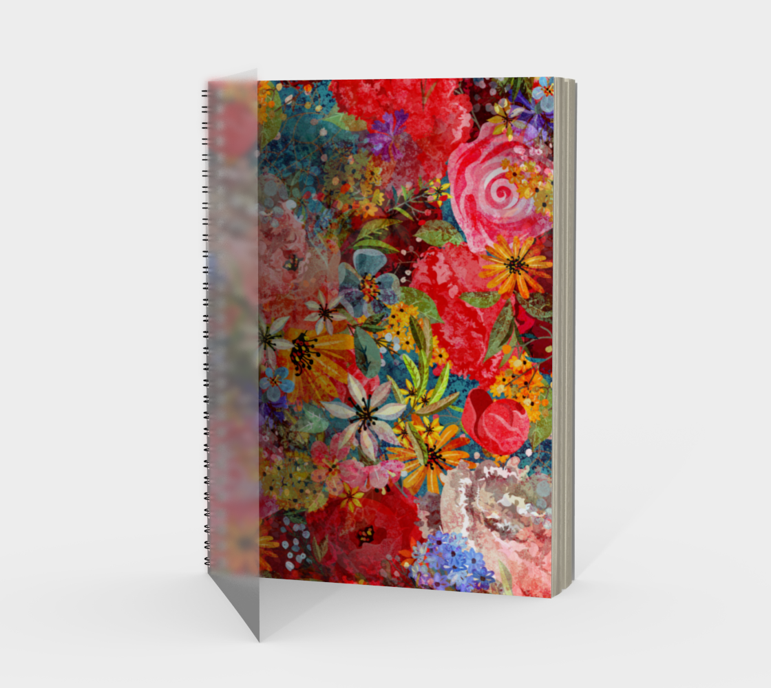 Bright Colourful Large Abstract Floral Pattern preview