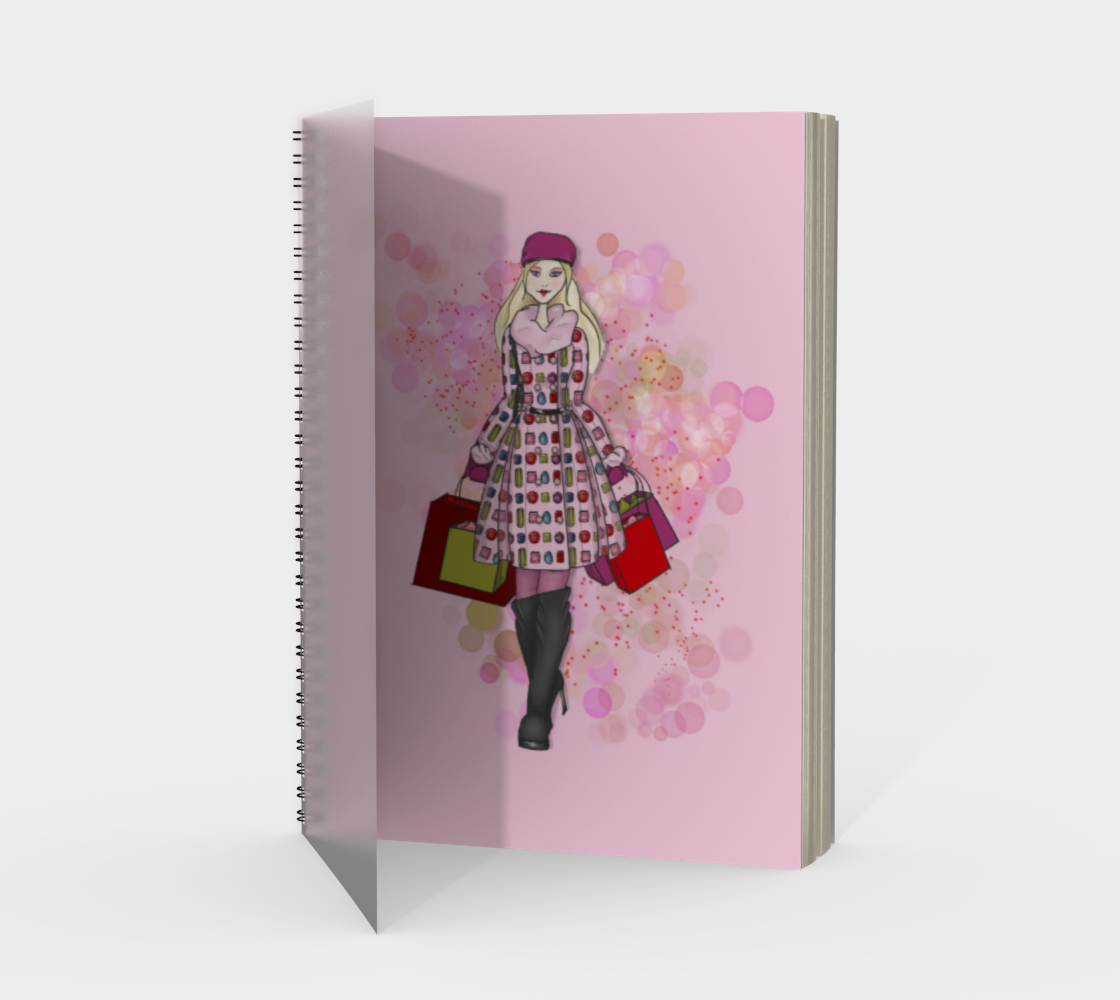 Aperçu de Shopper Girl Spiral Notebook