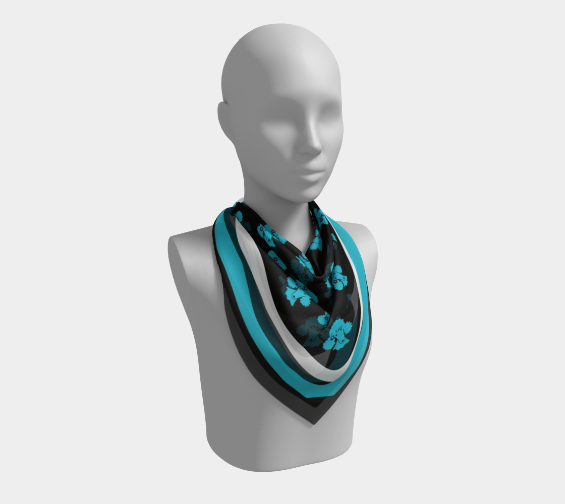 turquoise poodle scarf for pca preview #2