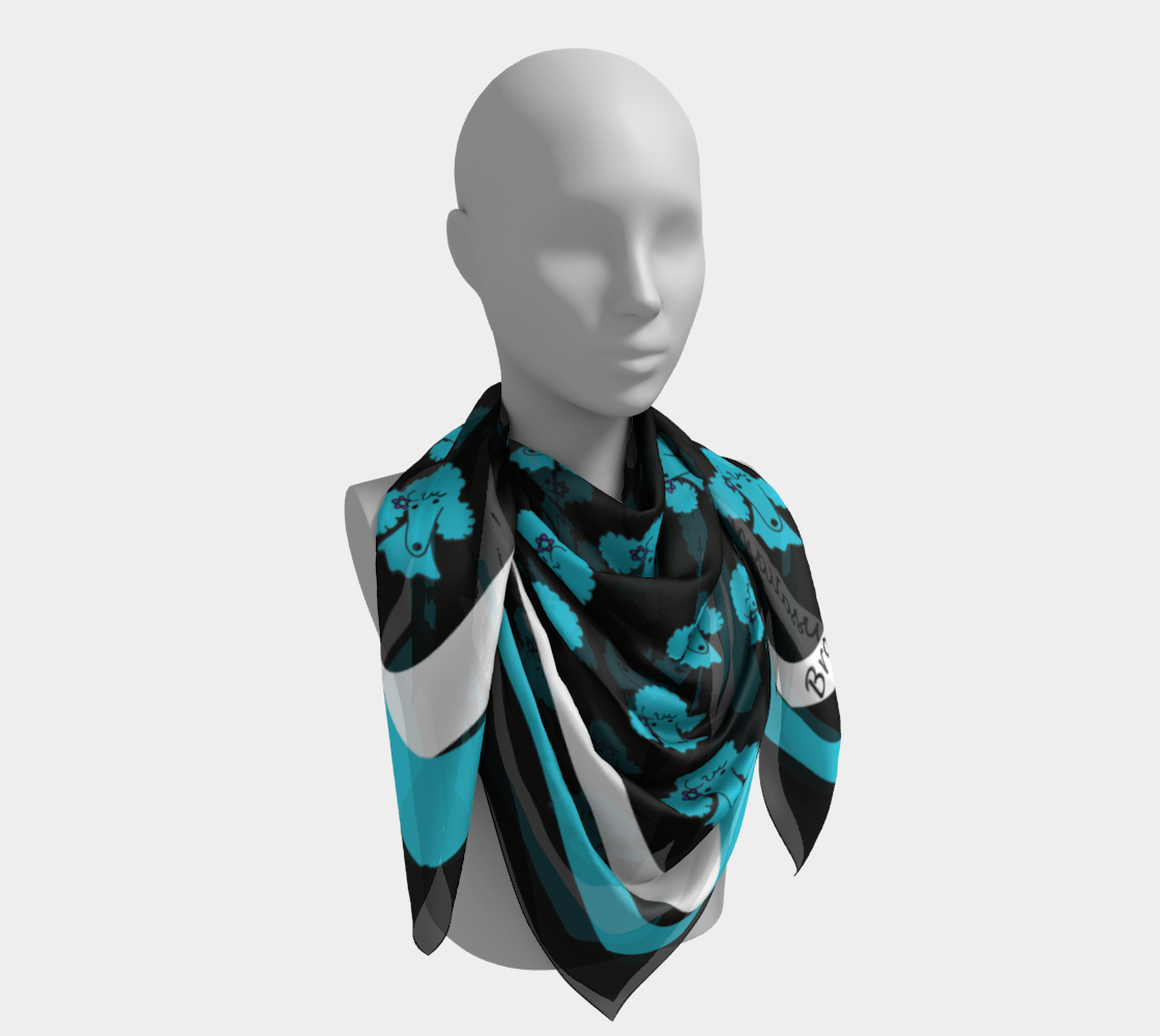 turquoise poodle scarf for pca preview #4