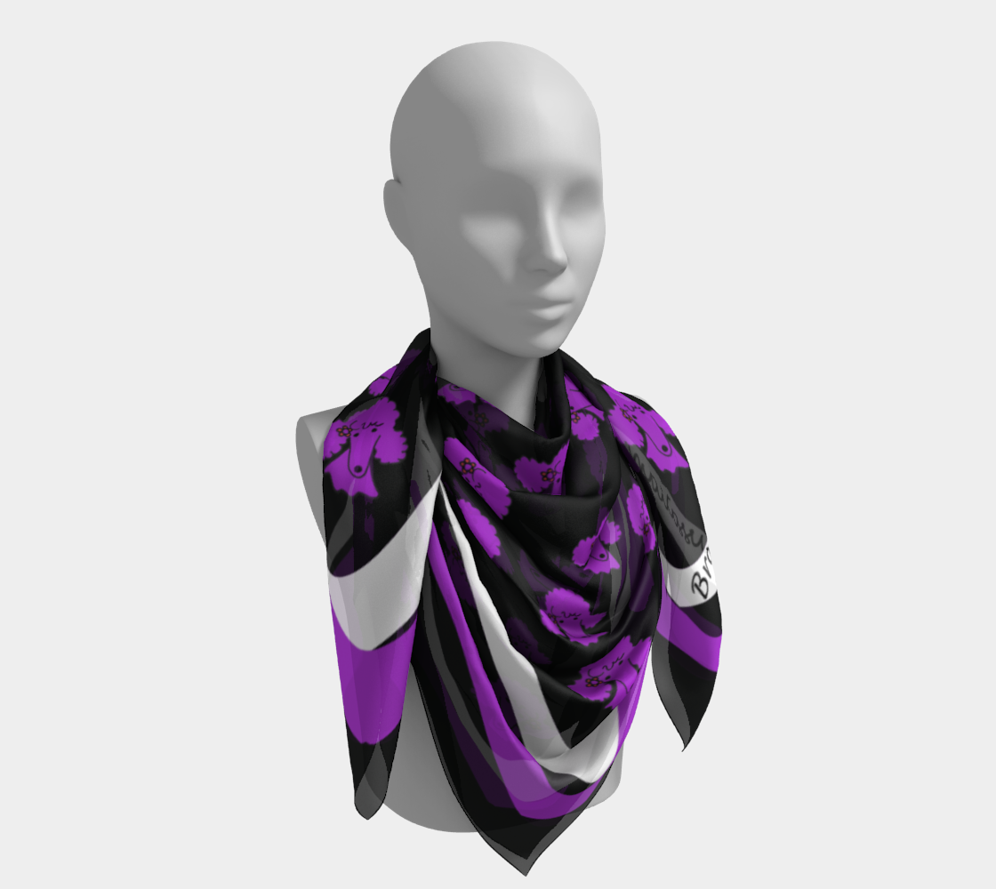 Purple Poodle Scarf by Broussalian preview #4