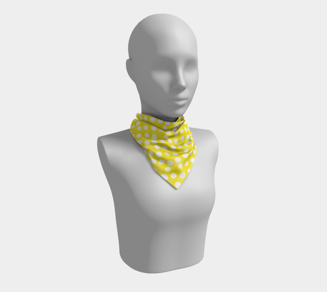 All About the Dots Square Scarf - Yellow preview