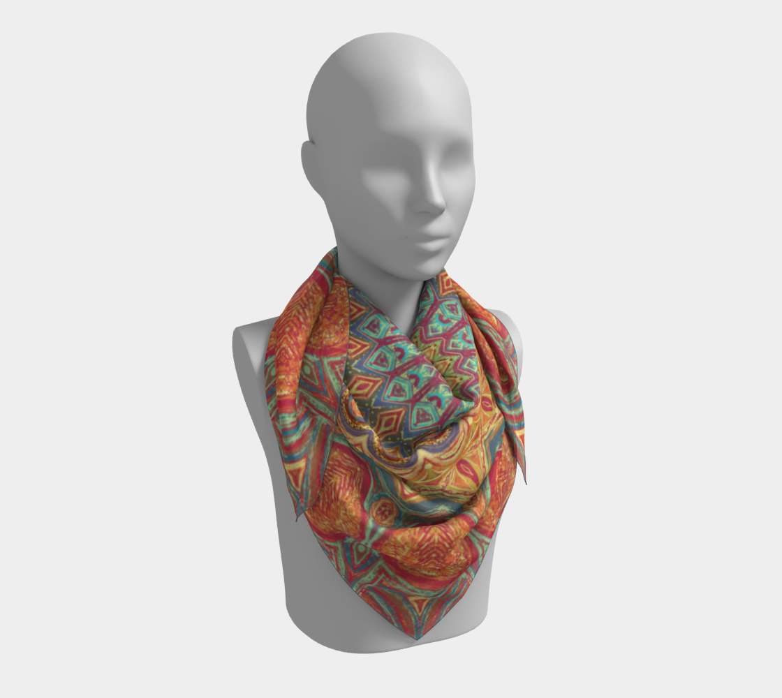Jewel Mandala Square Scarf preview #3