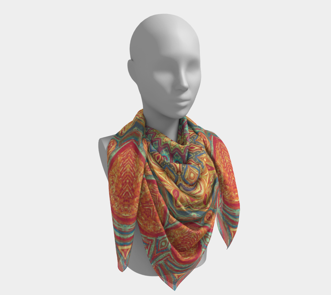 Jewel Mandala Square Scarf preview #4