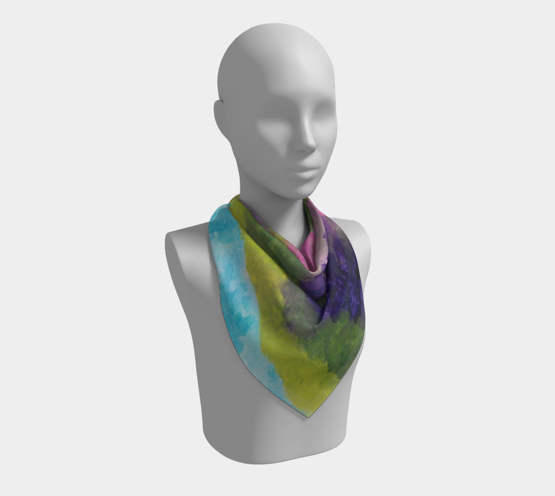 Aperçu de Lilac Garden Square Scarf #2