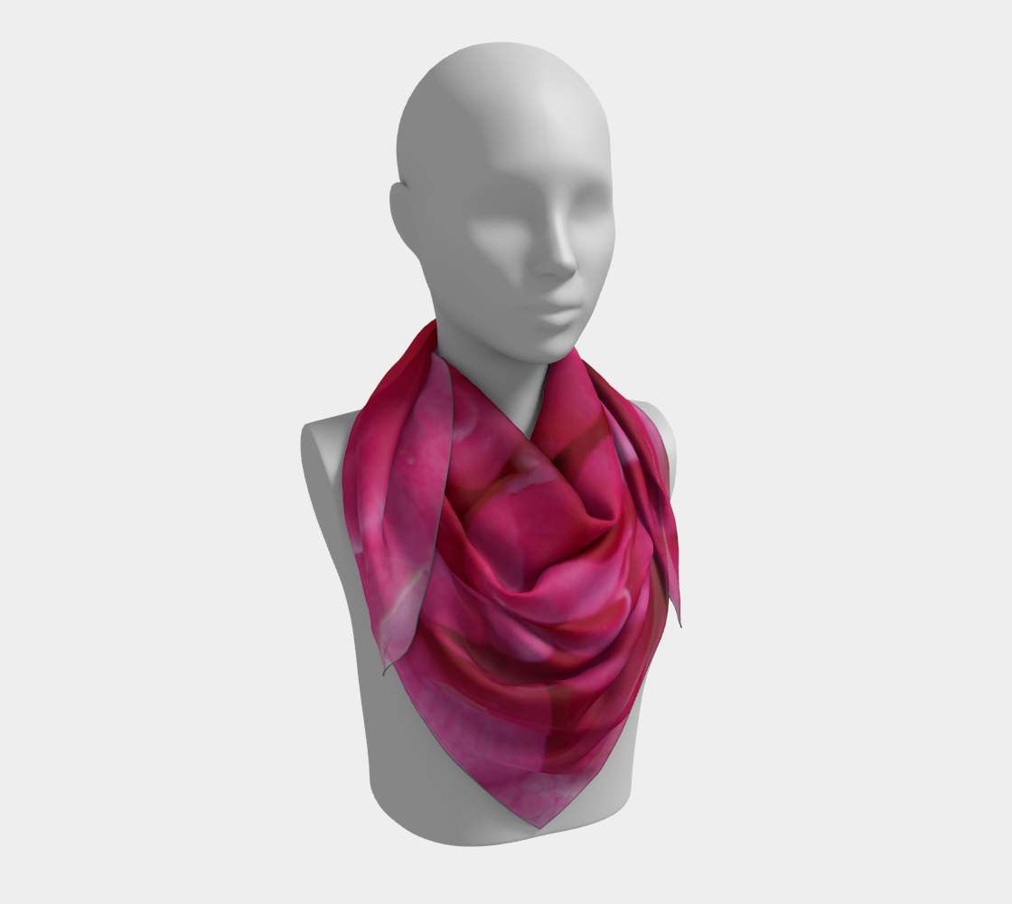 Multi Petaled Rose Square Scarf 160526a 3D preview