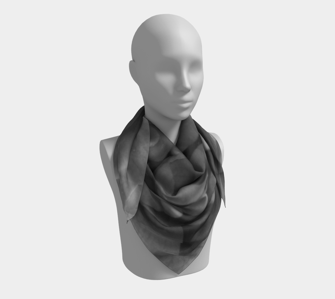 Black Rose Square Scarf 160527a 3D preview