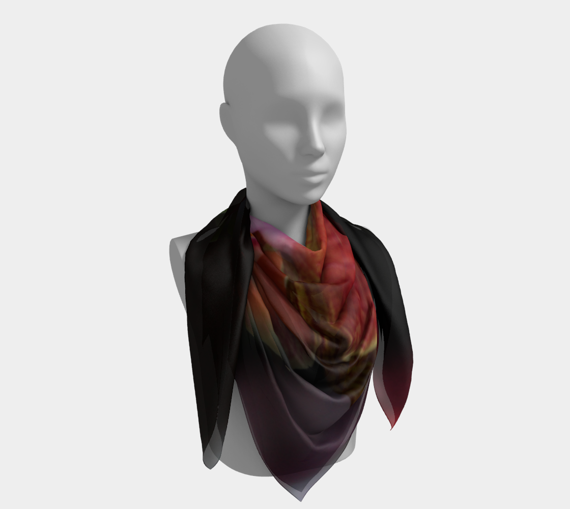 Aperçu de Foulard carré Orchidée #4