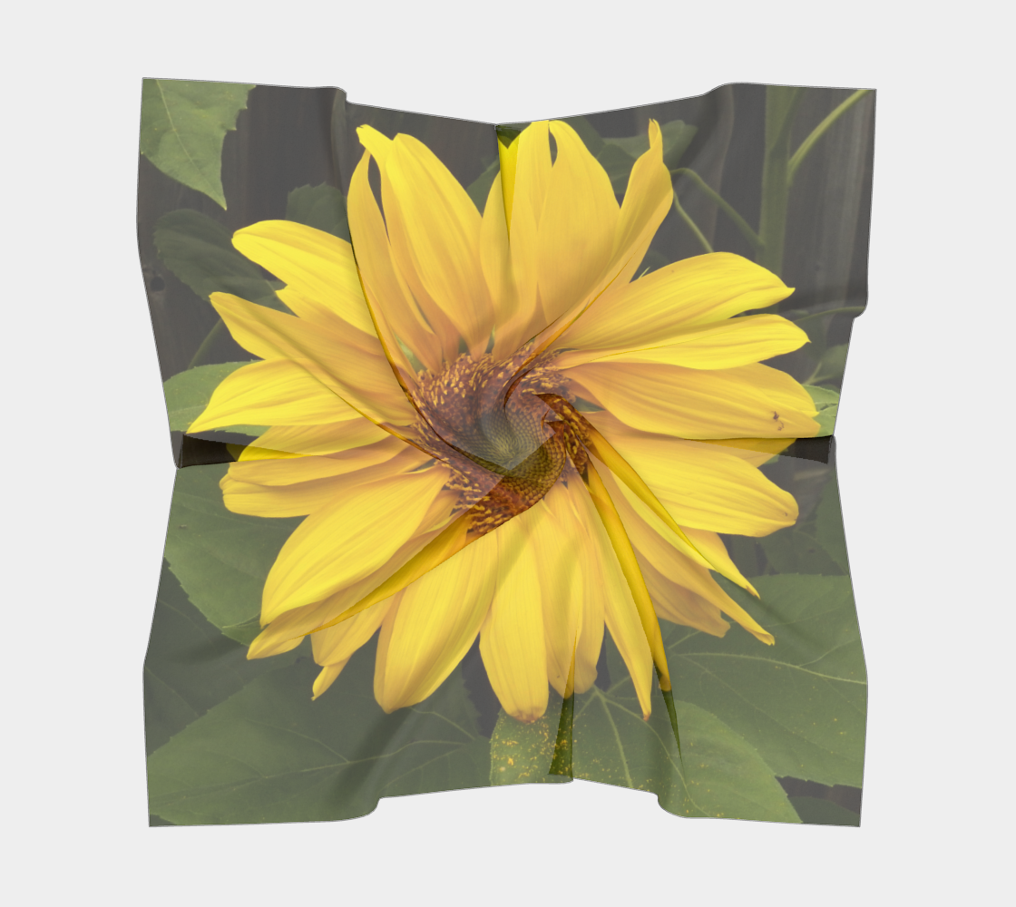 Sunflower Face Square Scarf preview #5