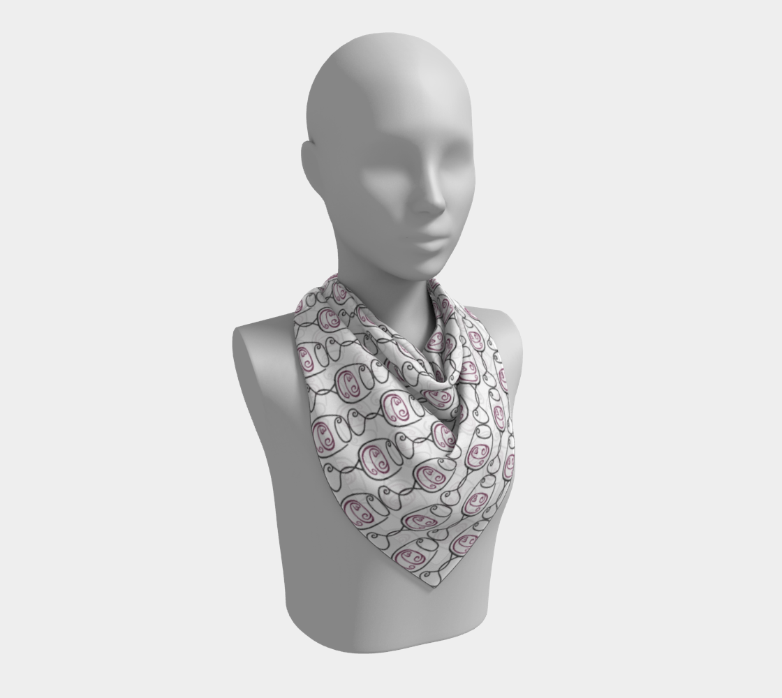 Aperçu de Wine is Always a Good Idea Square Scarf #2