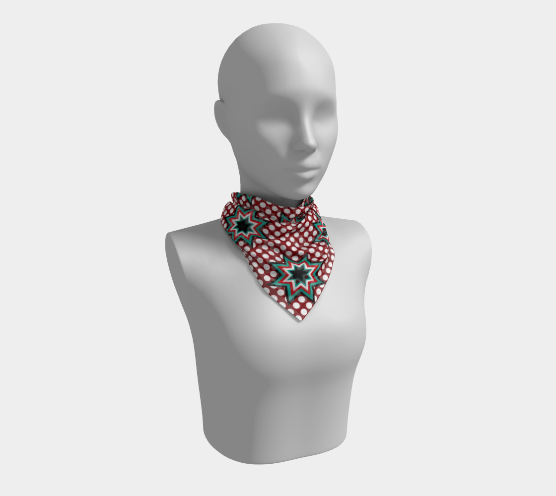 Aperçu de turquoise star scarf