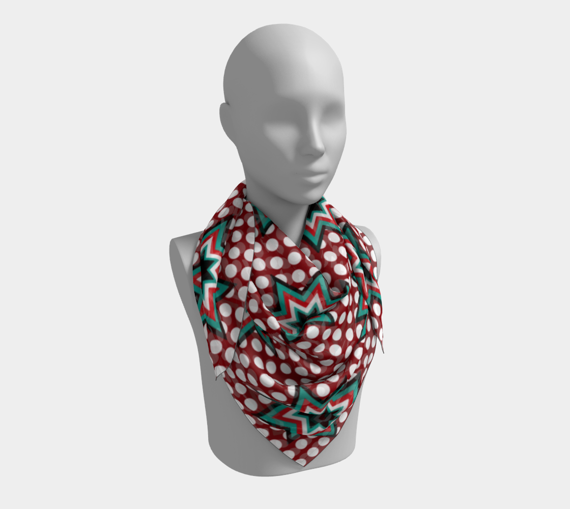 Aperçu de turquoise star scarf #3