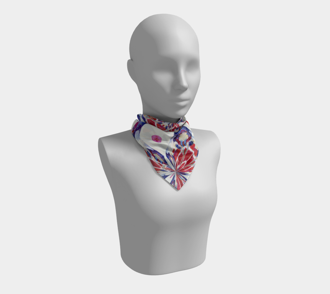 Clown Stars Flower Power Square Scarf preview