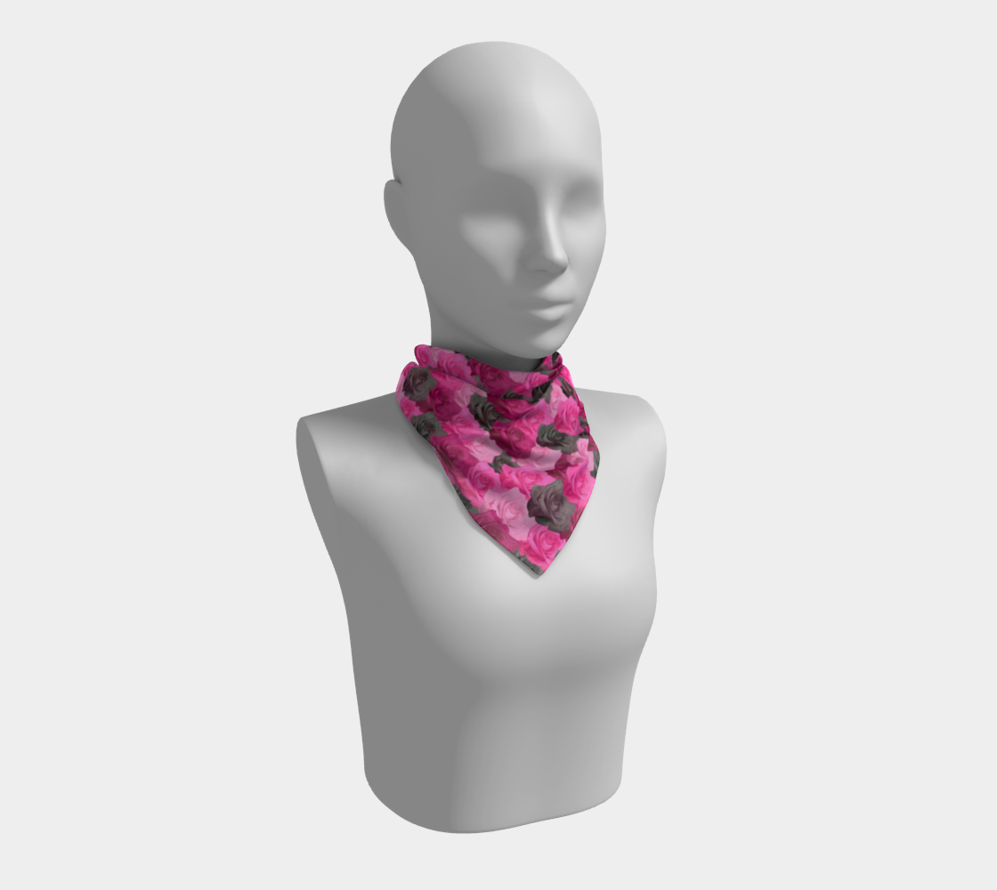 Pink Roses Square Scarf preview