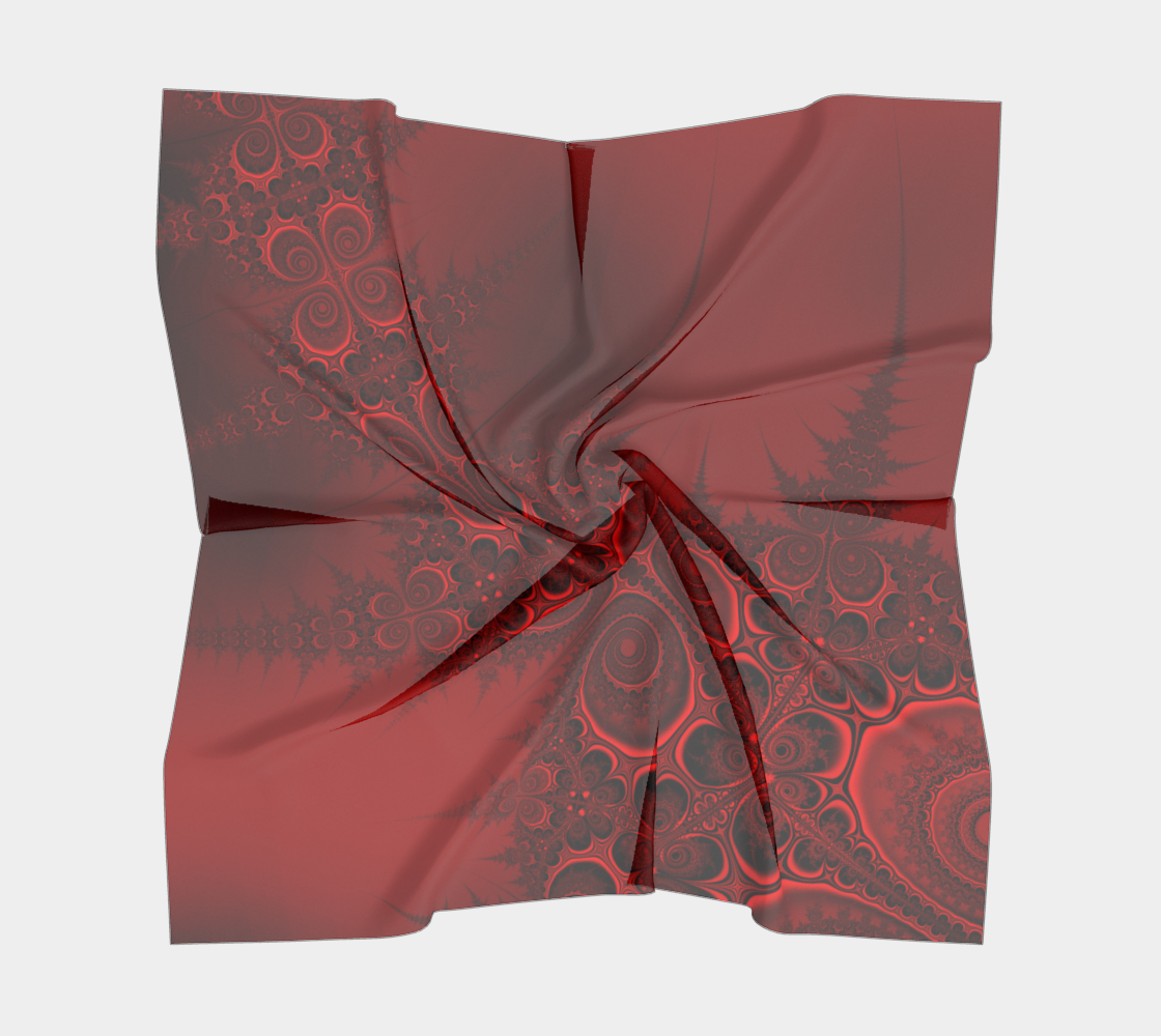 Red and Black Fractal Swirls Spirals preview #5