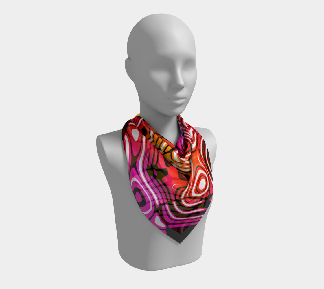 Pink Purple Yellow Swirl Stripe Pattern preview #2