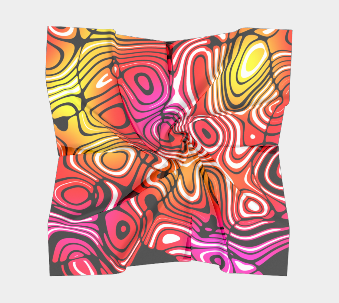 Pink Purple Yellow Swirl Stripe Pattern preview #5