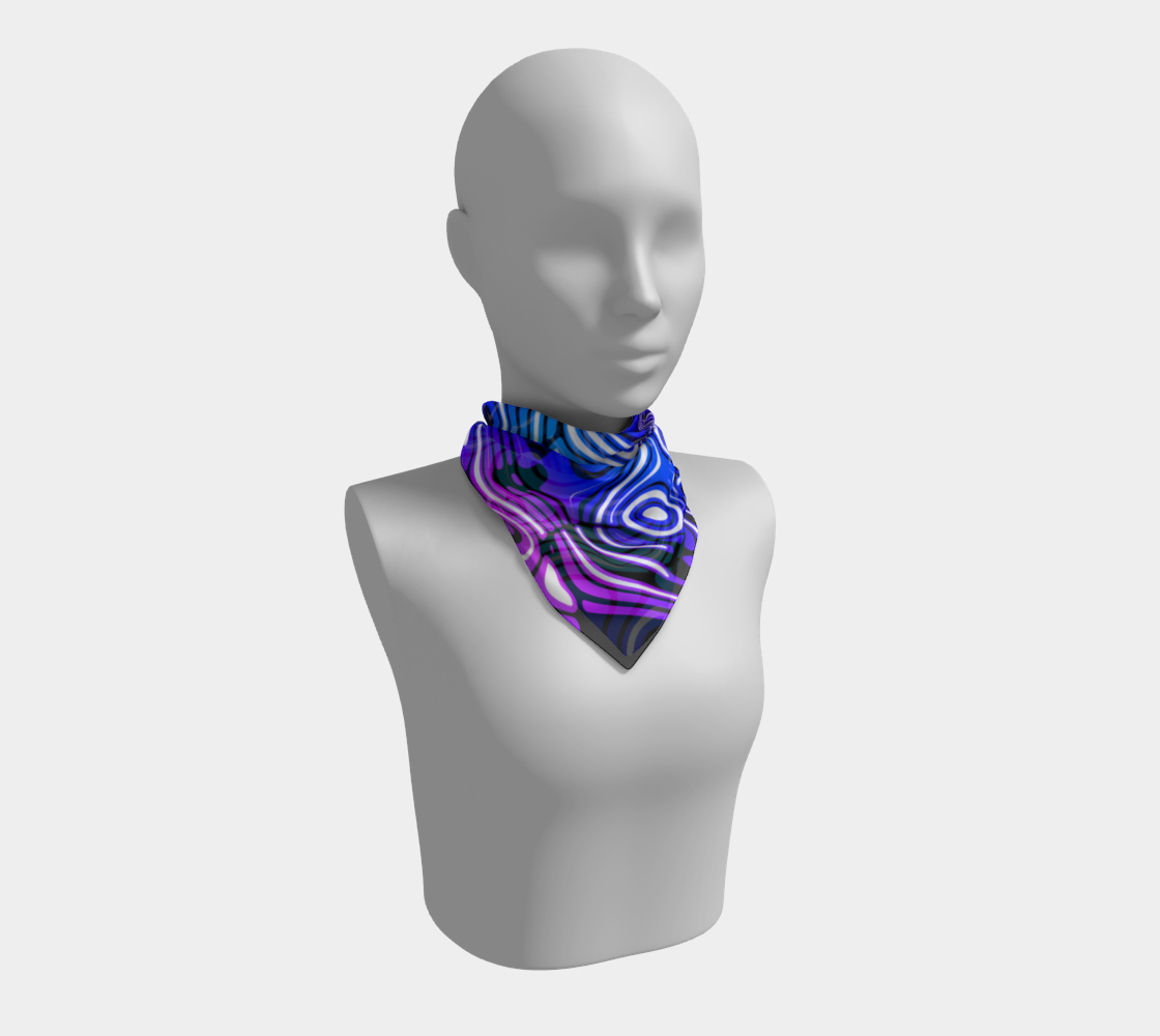 Blue and Purple Swirl Stripe Pattern preview #1