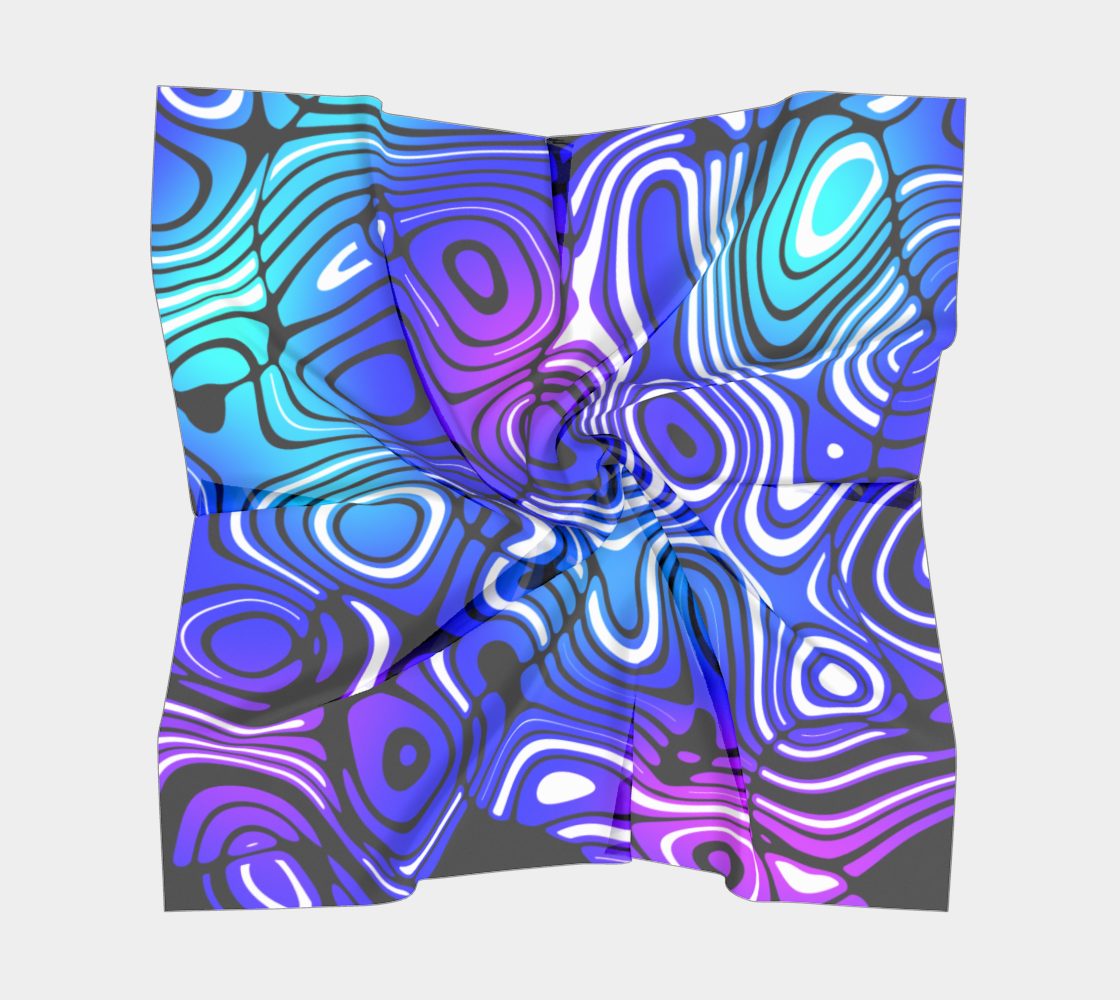 Blue and Purple Swirl Stripe Pattern preview #5