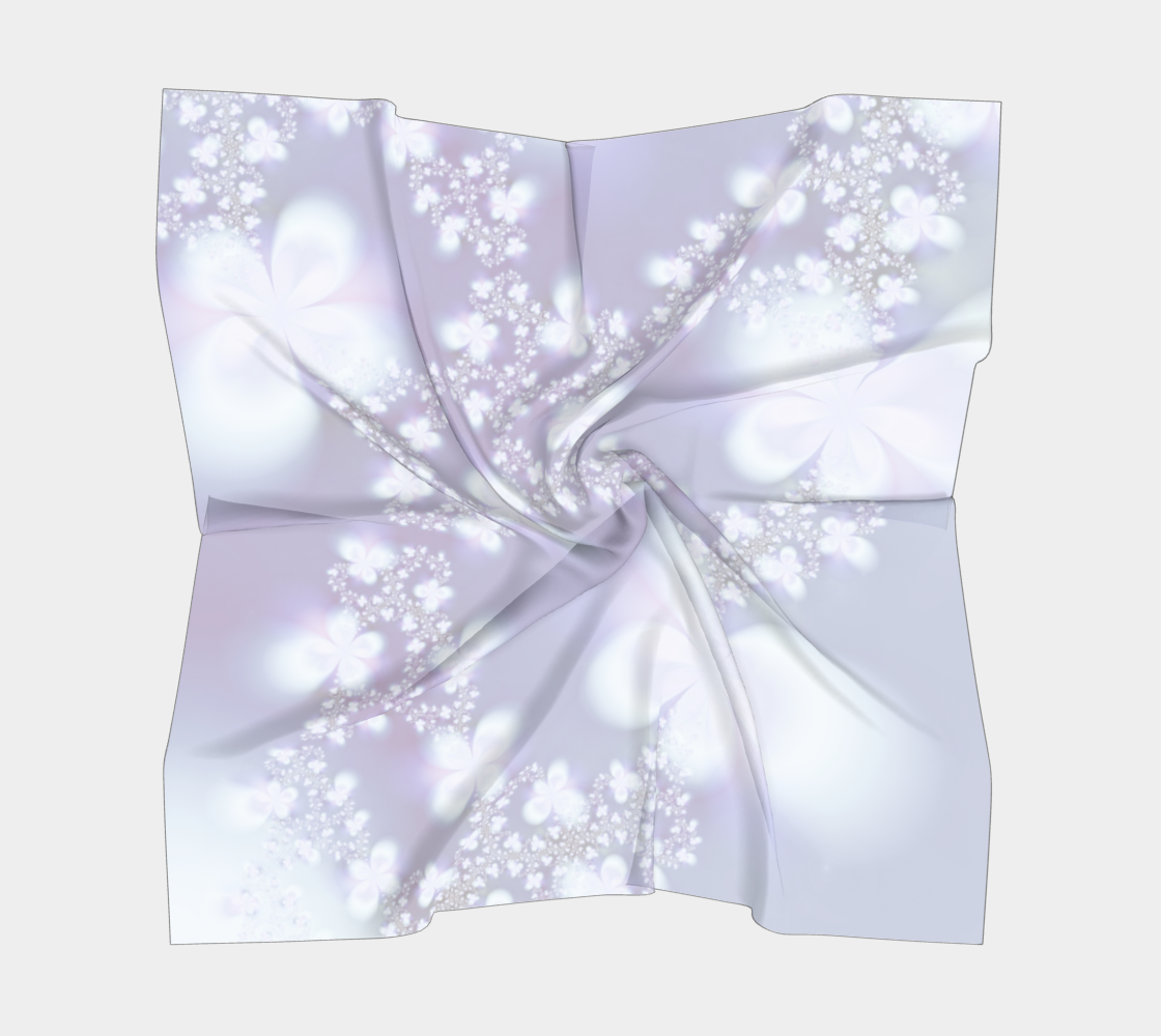 Pastel Floral Pattern Lavender and White preview #5