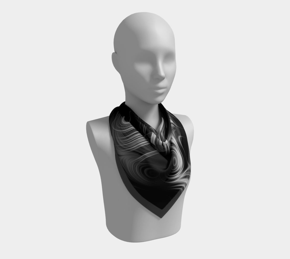 Black and White Silk Swirl Pattern preview #2