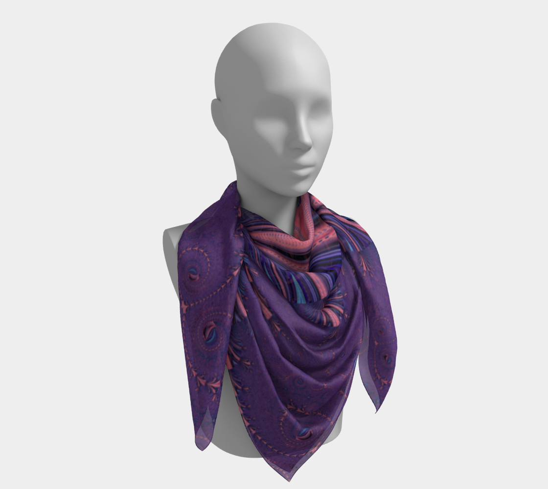 Purple Floral Flourish Stylish Design preview #4
