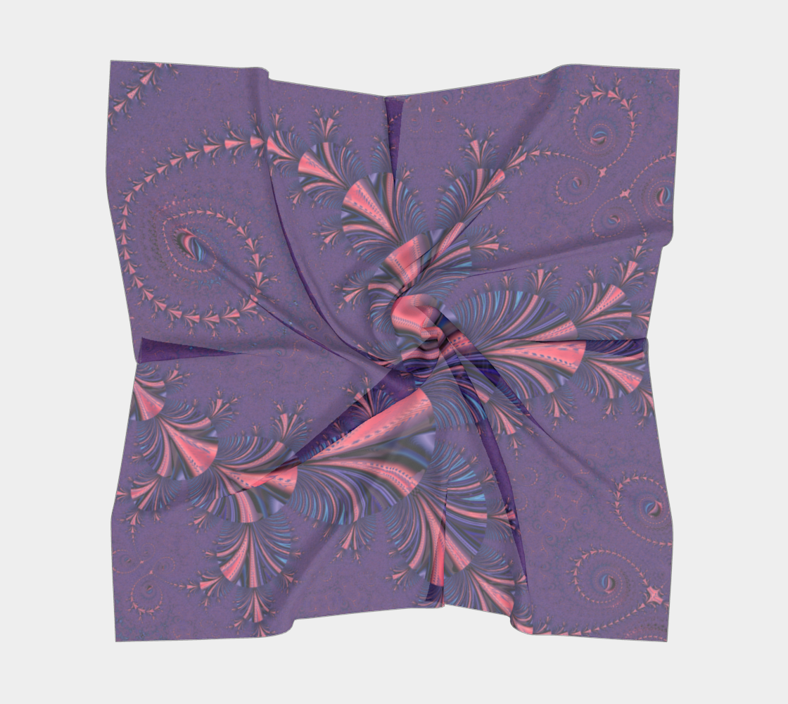 Purple Floral Flourish Stylish Design preview #5