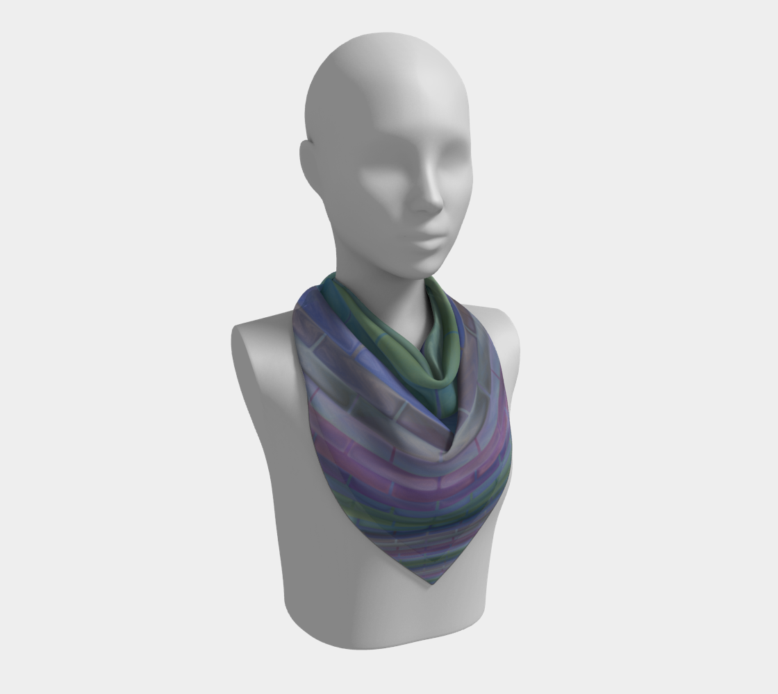 Pastel Blue Green Purple Stripe Pattern preview #2