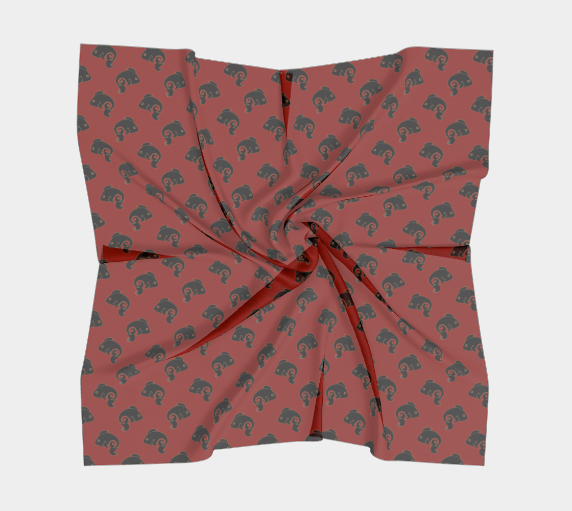 Fish Pattern in Red and Black preview #5