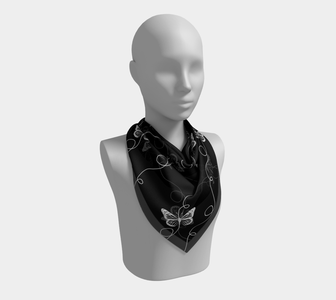 Black and White Butterfly Pattern preview #2