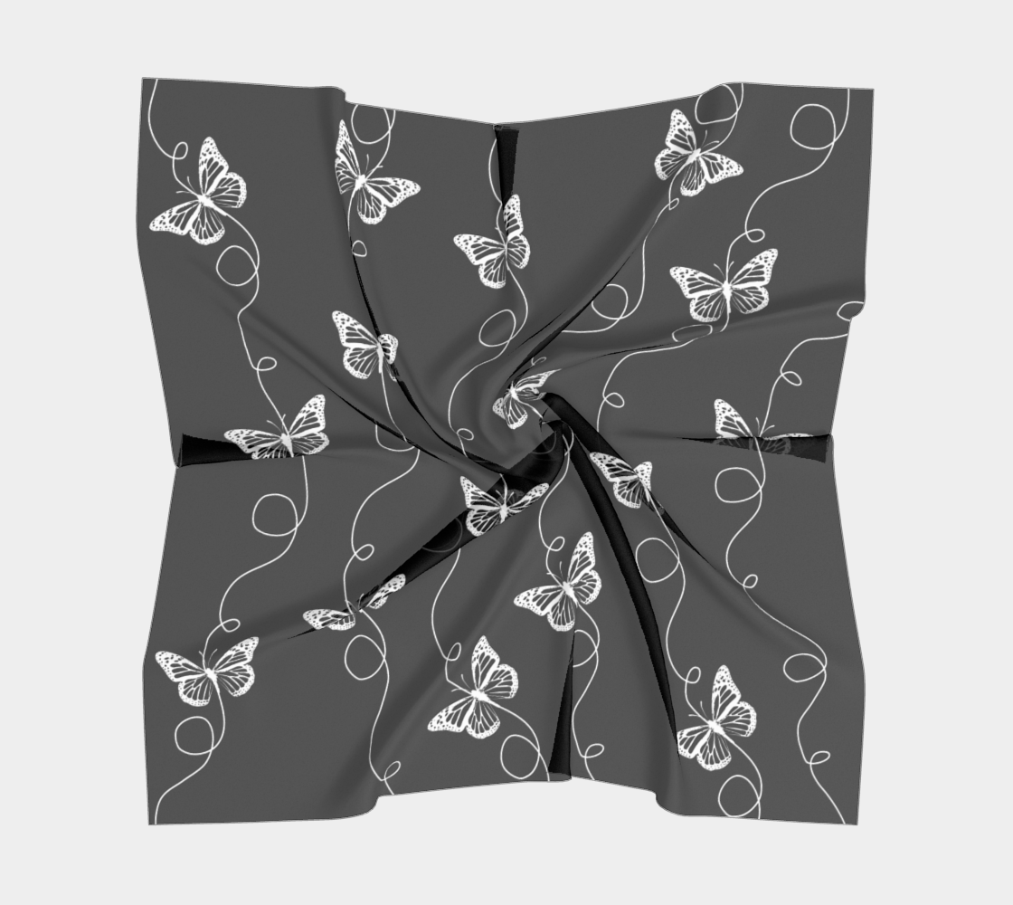 Black and White Butterfly Pattern preview #5
